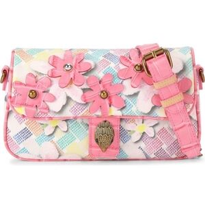 NWT. Kurt Geiger London Camden Flap Floral Canvas Shoulder Bag